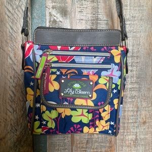Lily Bloom crossbody made from recycled water bottles